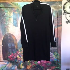 NWOT Athleta Black Long Sleeve Active Dress